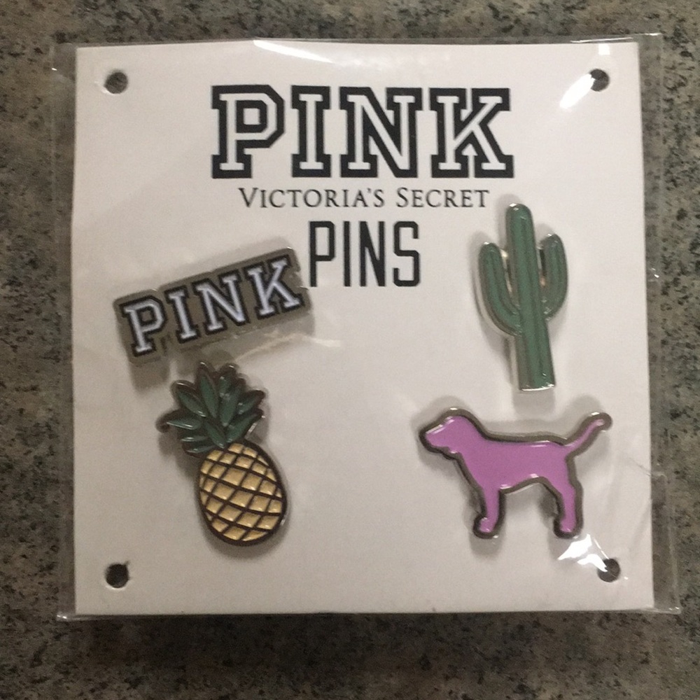 Brand New 4 Victoria Secret Pink Pins